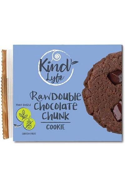 Kind Lyfe Raw Double Chocolate Chunk Cookie, Plant Based, Gluten Free, Vegan, Pack of 1