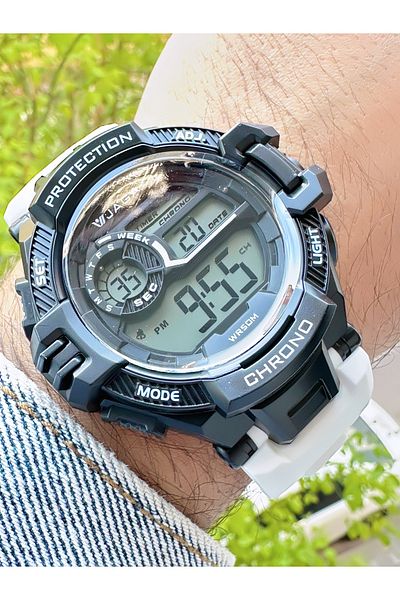 Ferrucci Jaga Men's Wristwatch with White Silicone Cord with Timer