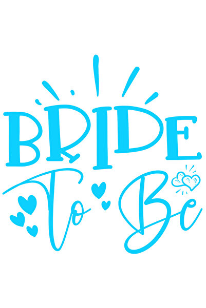 StoryGift Romania Sticker Autocolant 70CM Exterior cu inimioare si textul in engleza "Bride to be" - mireasa sa