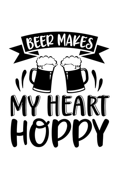 StoryGift Romania Sticker Exterior cu mesajul "Berea imi face inima fericita"...