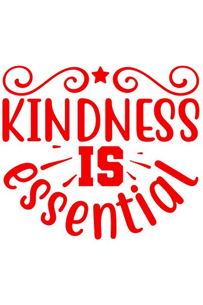 StoryGift Romania Sticker Eticheta 50CM Exterior cu textul in limba engleza "Kindness is essential" - bunatatea