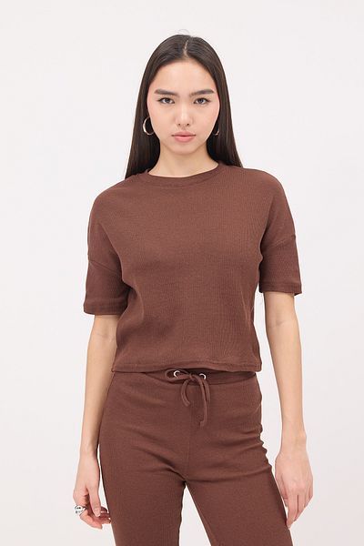 Addax Crew Neck Short Sleeve Bottom-Top Suit Tkm13115-R6