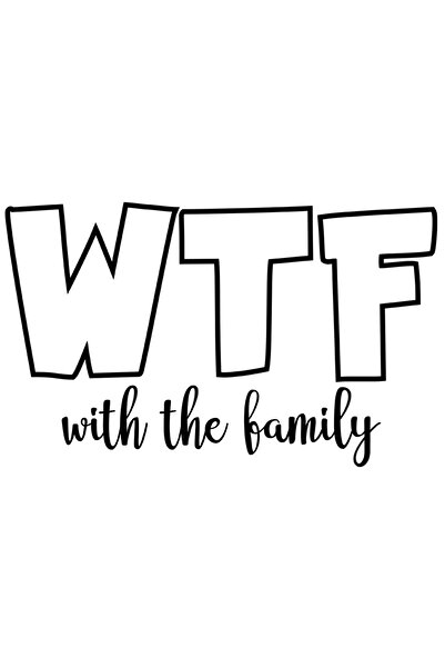 StoryGift Romania Sticker Autocolant 70CM Exterior cu textul "Wtf with the fa...