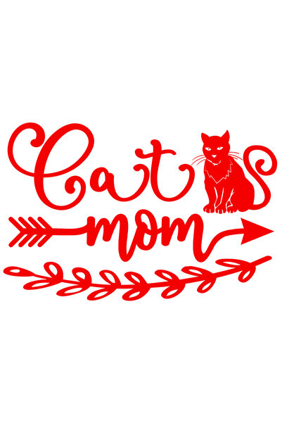 StoryGift Romania Sticker Autocolant 70CM Exterior cu o pisica pentru mamele ...