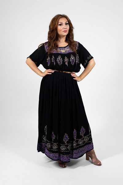 AtelierModa Women's long cotton dress