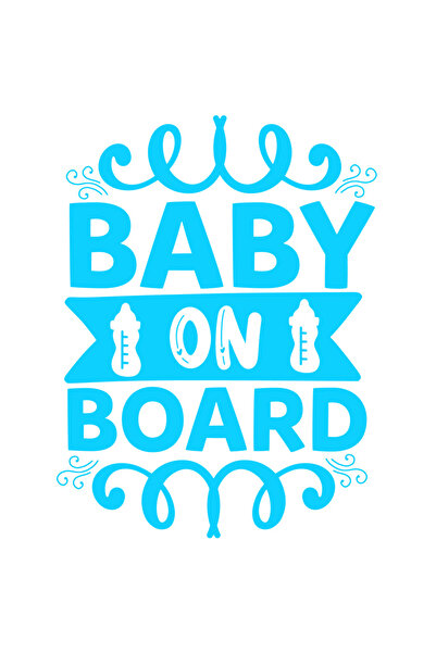 StoryGift Romania Sticker Adeziv 90CM Exterior cu textul in engleza "Baby on ...