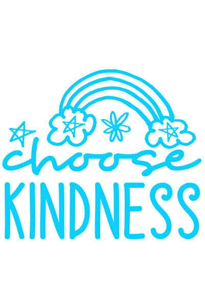 StoryGift Romania Sticker Exterior cu stelute si mesajul in limba engleza "Choose kindness" - alege bunatate