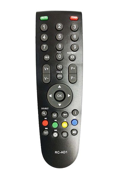 OEM Grundig LCD remote control, RC-AD1, black