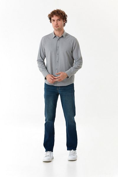 Fulla Moda Basic Snap Fastener Gabardine Shirt