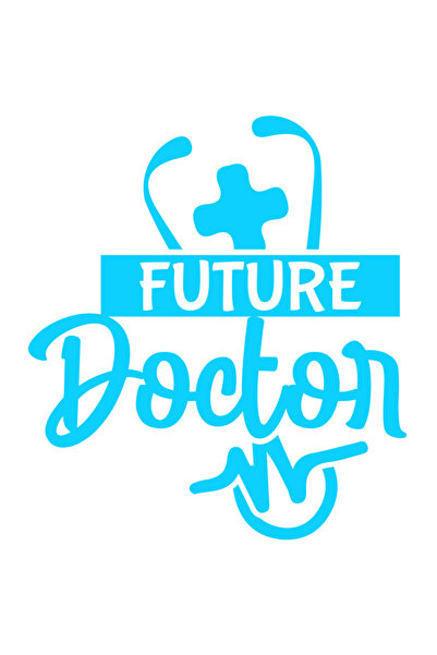 StoryGift Romania Sticker Exterior cu textul in limba engleza "Future doctor" - viitor doctor medic , Vinyl