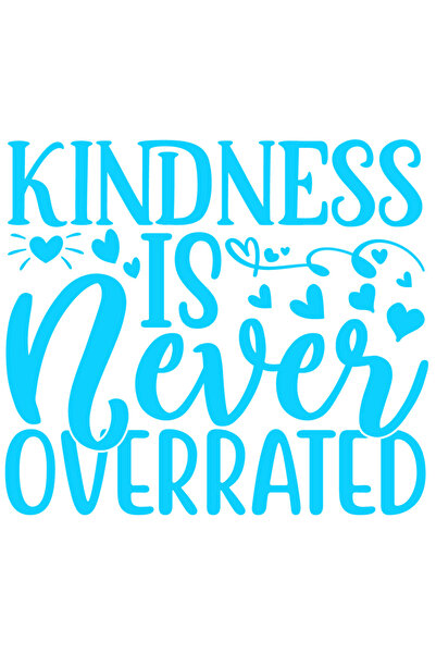 StoryGift Romania Sticker Autocolant 30CM Exterior cu inimioare si mesajul "Bunatatea nu e niciodata supraevalua