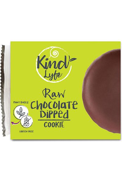 Kind Lyfe Raw Chocolate Dipped Chunk Cookie, Plant Based, Gluten Free, Vegan, Pack of 1