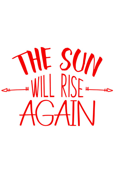 StoryGift Romania Sticker Autocolant 70CM Exterior cu textul "The sun will ri...