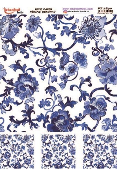 İstanbul Hobi İstanbul Hobi Blue Blanc Pirinç Dekopaj pt2890