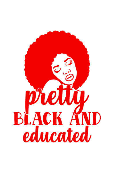 StoryGift Romania Sticker Autocolant 30CM Exterior cu o figura a unei femei de culoare cu textul "Pretty black a