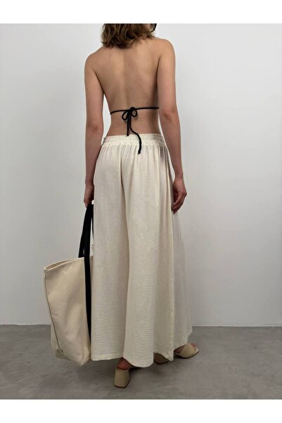 Secret Passion Lingerie Новий сезон Товсті штани з широкими штанинами Жіночі лляні штани 23s01017