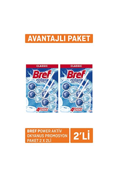 Bref Aktif Power Wc Blok Okyanus Promosyon Paket 2 x 100 G 2 ADET