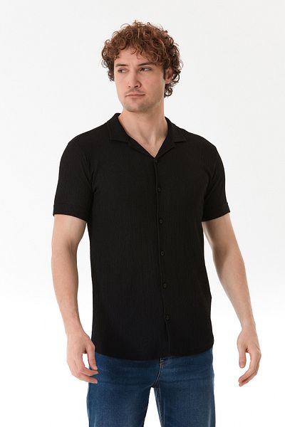 Fulla Moda Basic Wrapped Fabric Shirt