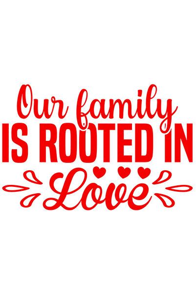 StoryGift Romania Sticker Exterior cu inimioare pentru cei care cred ca famil...