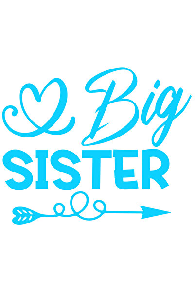 StoryGift Romania Sticker Autocolant 70CM Exterior cu inimioara pentru o sora...