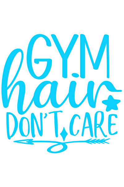 StoryGift Romania Sticker Autocolant 30CM Exterior cu textul "Gym hair don't ...