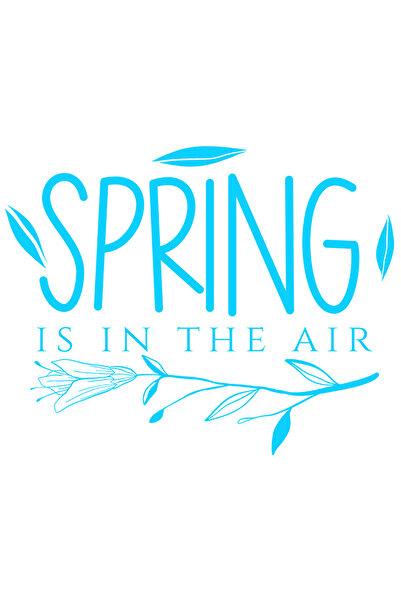 StoryGift Romania Sticker Exterior cu floare si cu mesajul in engleza "Spring...