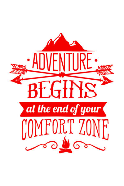 StoryGift Romania Sticker Eticheta 40CM Exterior cu mesajul "Adventure begins...