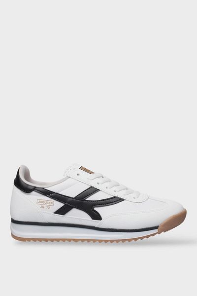 Liger Pantofi sport casual din țesătură Denier de damă ALB - NEGRU