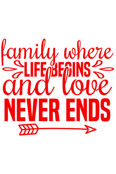 StoryGift Romania Sticker Exterior cu mesaj din care reiese ca in familie inc...