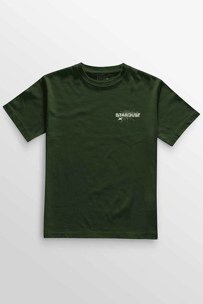 Kretas Μπλουζάκι Unisex Χακί Stardust Star Dust Y2K Streetwear 90s Vintage εμπριμέ μπλουζάκι
