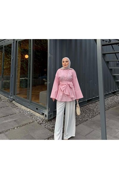 DEFNECE BUTİK Belted Shirt