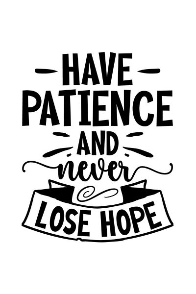 StoryGift Romania Sticker Autocolant 30CM Exterior cu mesajul motivational "Ai rabdare si nu iti pierde niciodat