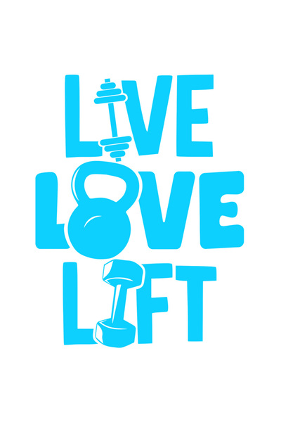 StoryGift Romania Sticker Eticheta 50CM Exterior cu textul "Live, love, lift"...