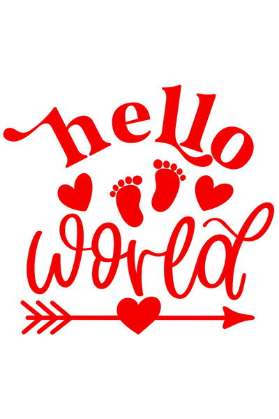 StoryGift Romania Sticker Eticheta 40CM Exterior pentru un bebelus cu inimioa...