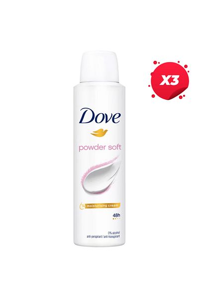 Dove X3 - DOVE ANTIPERSPIRANT DEO 150ML POWDER SOFT