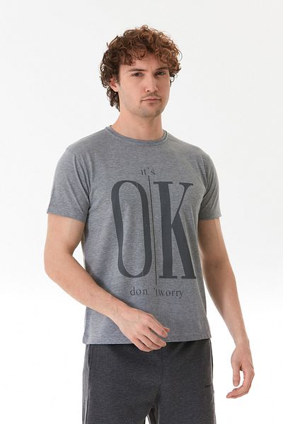 Fulla Moda It`S Ok Printed Crew Neck T-Shirt