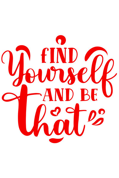 StoryGift Romania Sticker Autocolant 30CM Exterior cu mesaj care te indeamna sa te gasesti pe tine insuti si sa