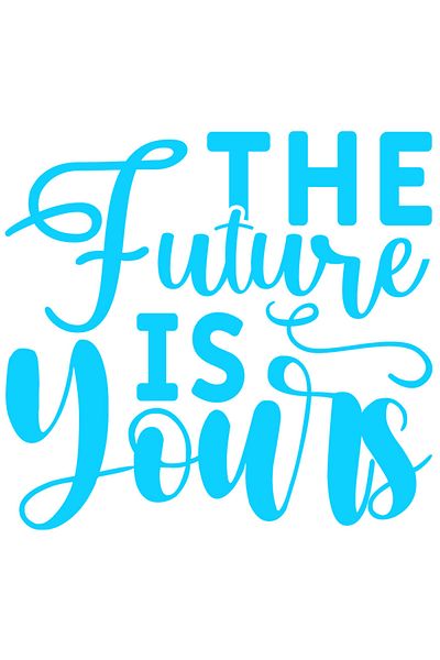 StoryGift Romania Sticker Autocolant 70CM Exterior cu textul "The future is yours" - viitorul e al tau , Vinyl A