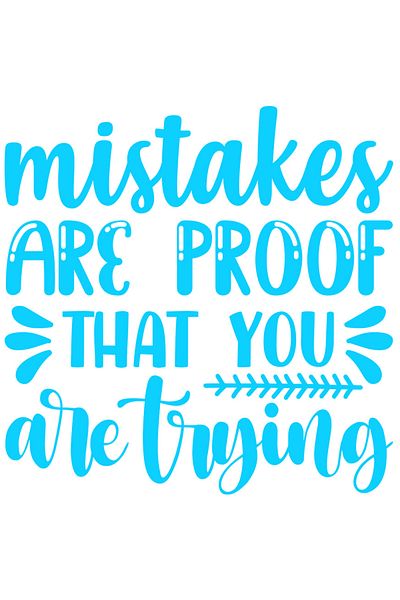 StoryGift Romania Sticker Autocolant 30CM Exterior cu mesaj motivational "Mistakes are proof that you are trying