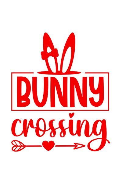StoryGift Romania Sticker Eticheta 40CM Exterior cu urechi de iepure si mesajul in engleza "Bunny crossing" - tr