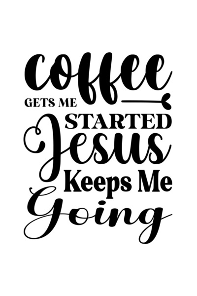 StoryGift Romania Sticker Autocolant 70CM Exterior cu mesajul "Cafeaua ma fac...