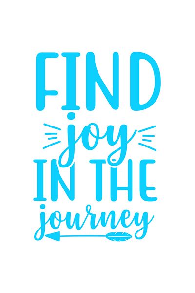 StoryGift Romania Sticker Autocolant 30CM Exterior cu mesaj motivational "Find joy in the journey" - gaseste buc