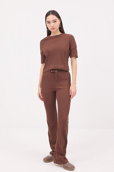 Addax Crew Neck Short Sleeve Bottom-Top Suit Tkm13115-R6