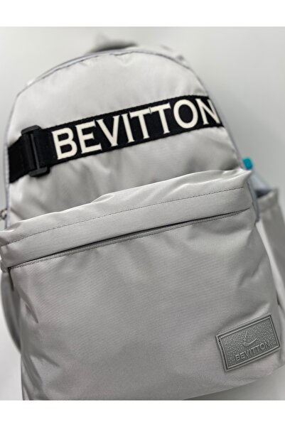 Bevitton Bvt-34200 Сірий шкільний рюкзак Водонепроникна тканина Унісекс шкільний рюкзак