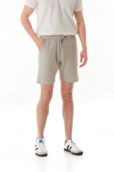 Fulla Moda Honeycomb Fabric Tie Waist Pocket Shorts