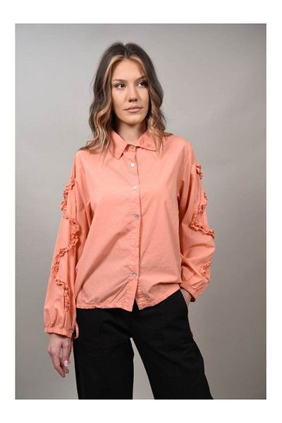 Acqua & Limone SABINA WAIST DRAWN SHIRT ONE SIZE Peach