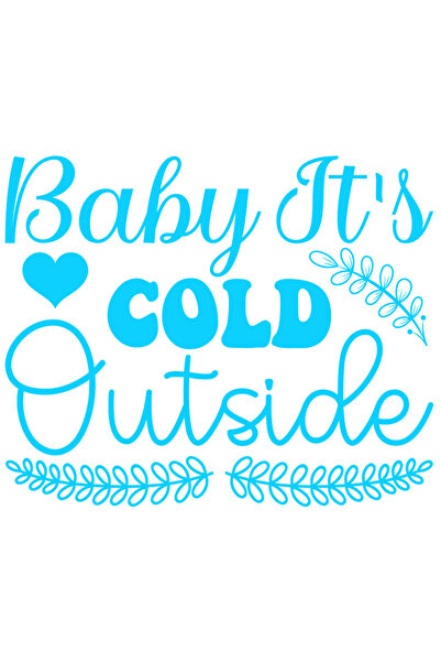 StoryGift Romania Sticker Exterior cu mesaj grijuliu in engleza "Baby, it's c...