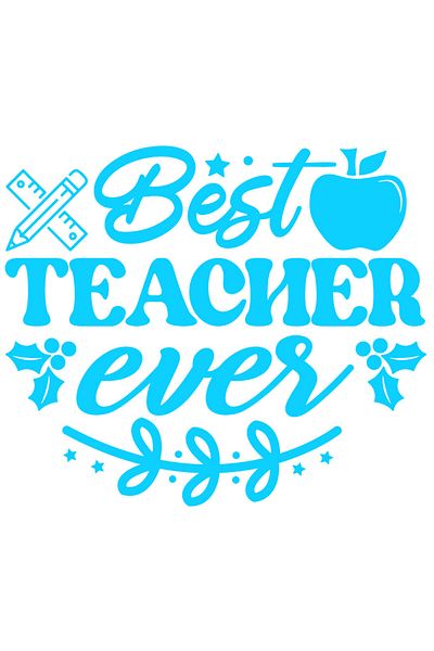 StoryGift Romania Sticker Eticheta 50CM Exterior pentru cel mai bun profesor apreciat de elevi cu mesaj in limba