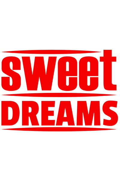 StoryGift Romania Sticker Autocolant 30CM Exterior cu urare de noapte buna in engleza "Sweet dreams" - vise plac