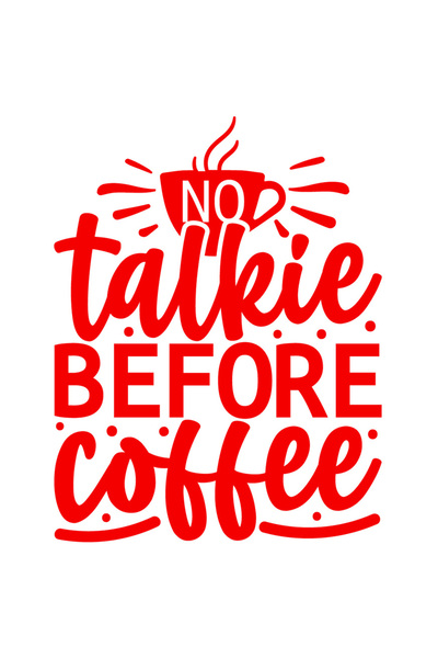 StoryGift Romania Sticker Eticheta 40CM Exterior cu textul "No talkie before ...